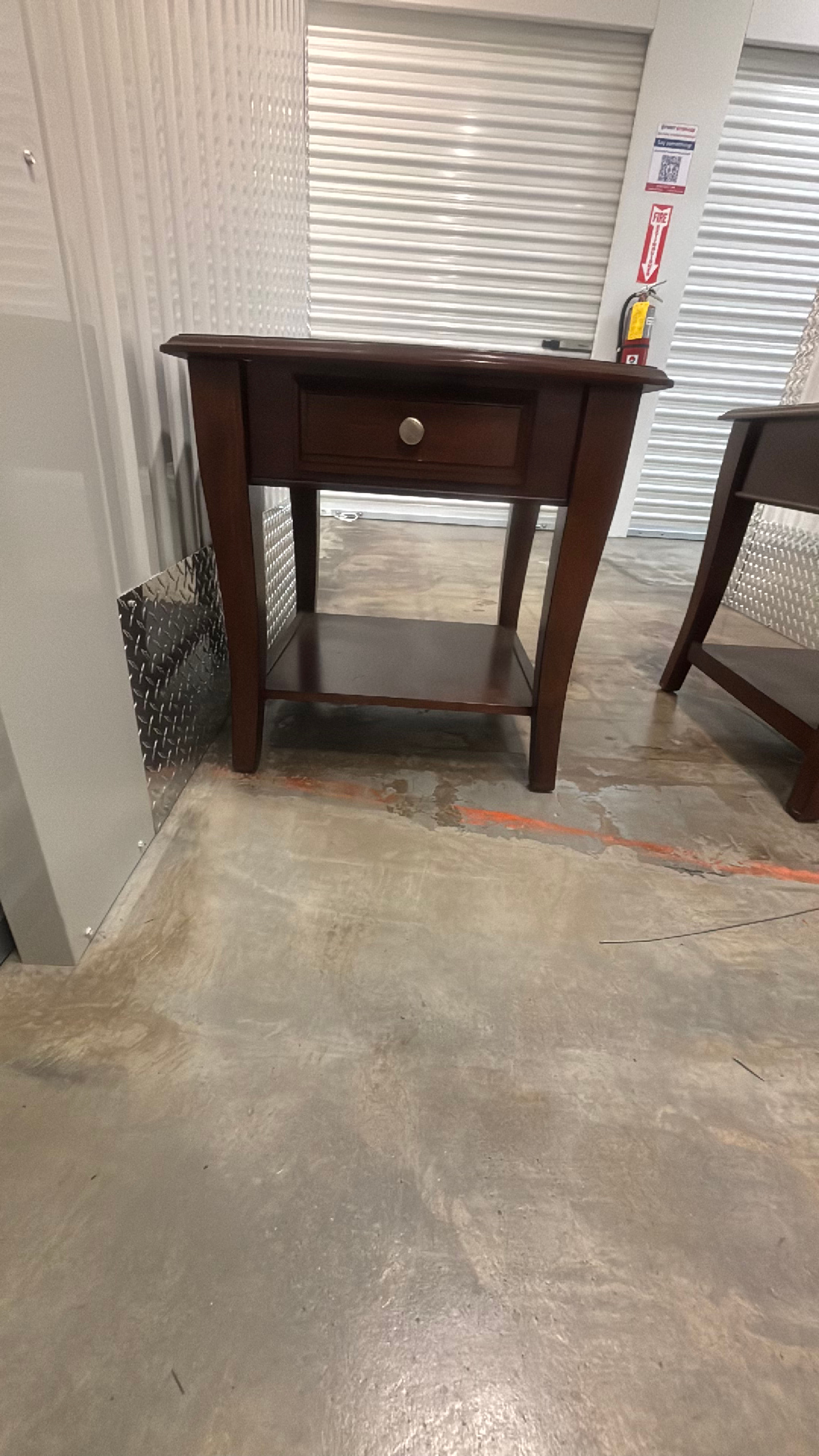 Espresso Wood Nightstand - Image 2