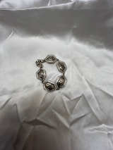 Sterling Silver Hexagon Link Bracelet - Image 1