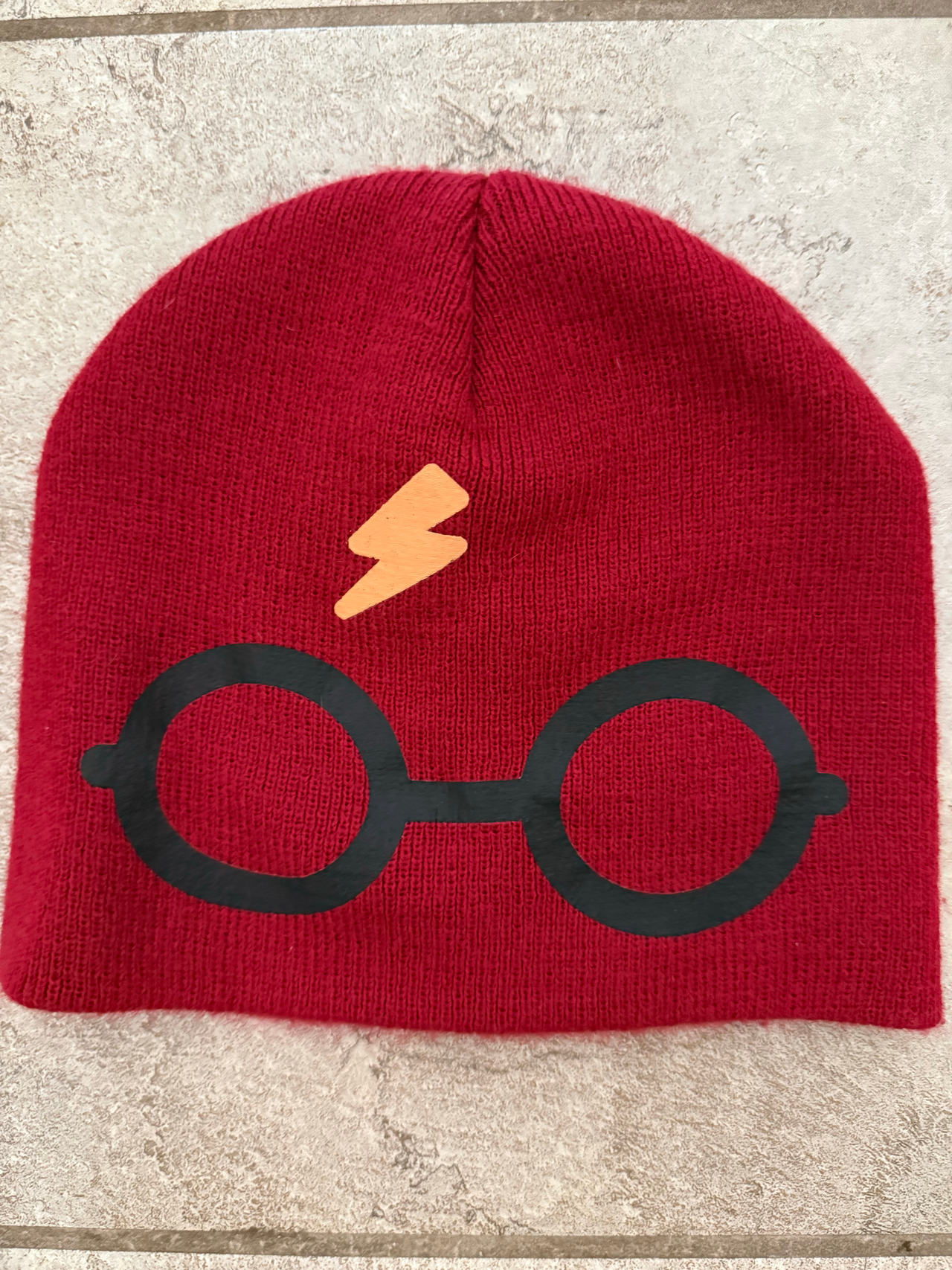 Harry Potter Glasses and Lightning Bolt Beanie