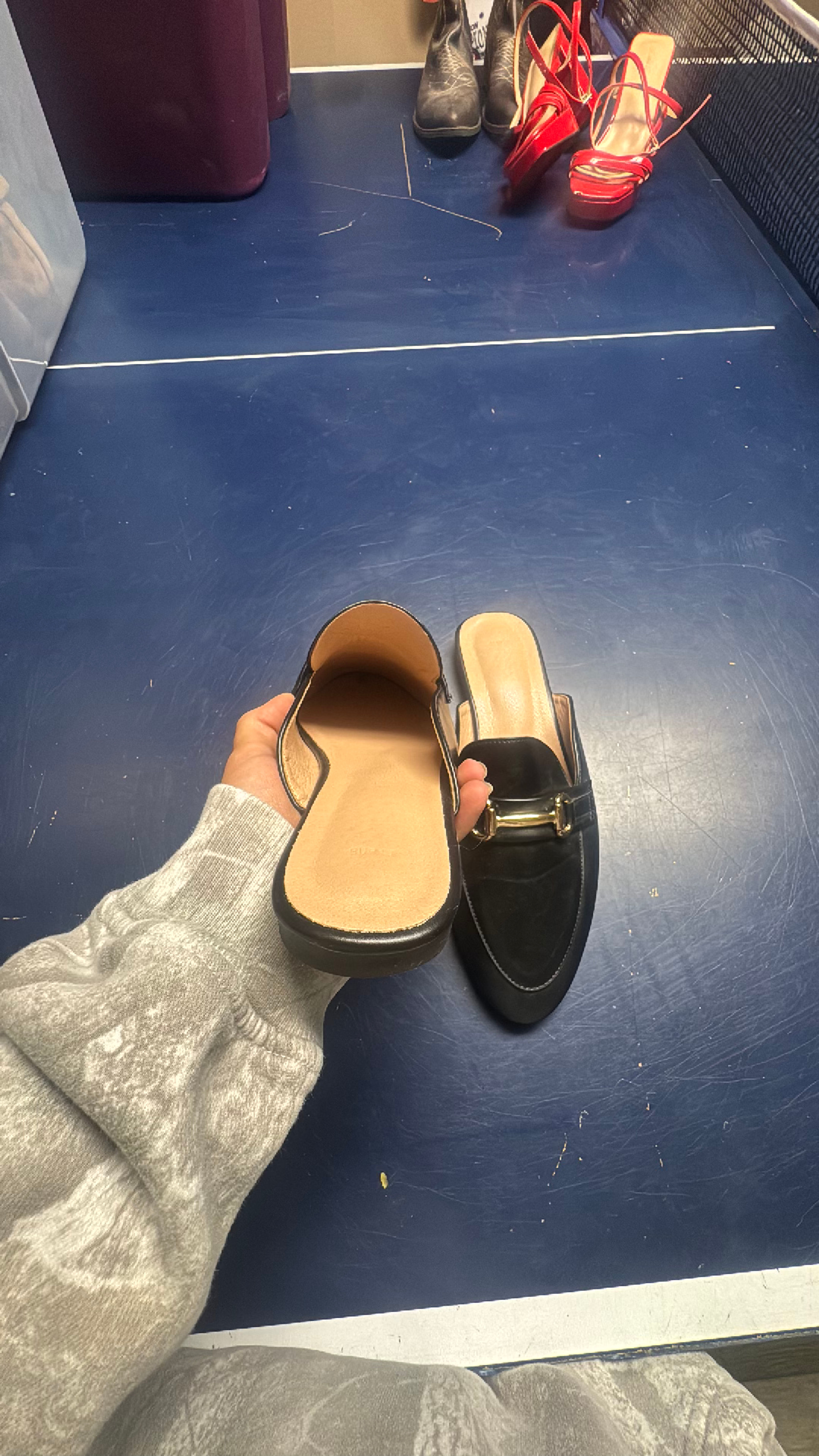 H&M Black Horsebit Mules - Image 3