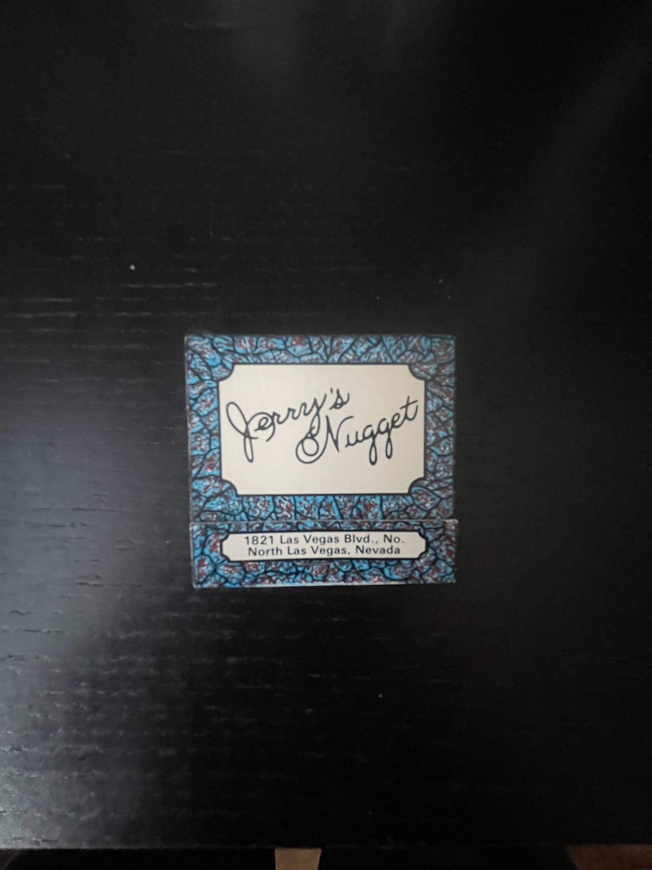Jerry's Nugget Matchbook