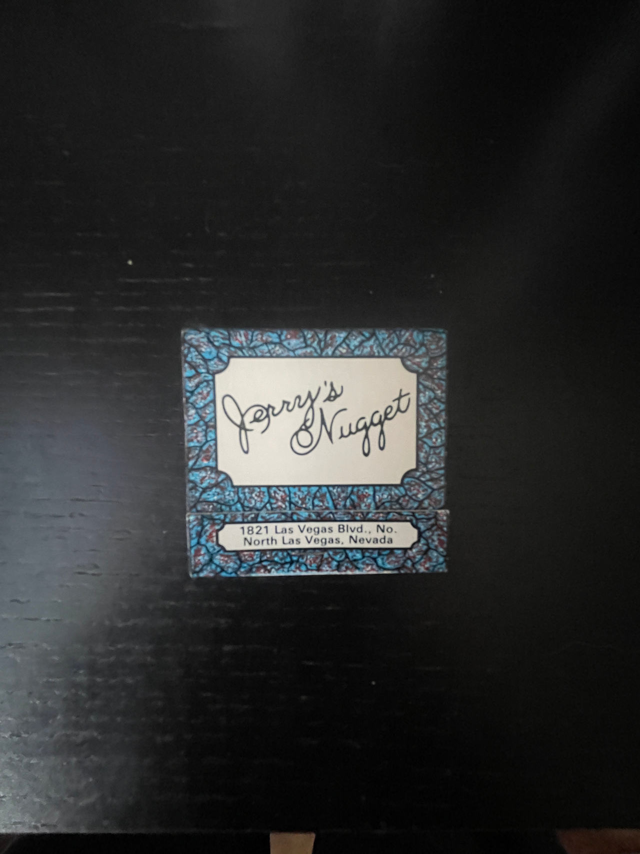 Jerry's Nugget Matchbook