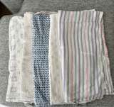 5 Aden + Anais cotton muslin swaddle blankets - Image 1
