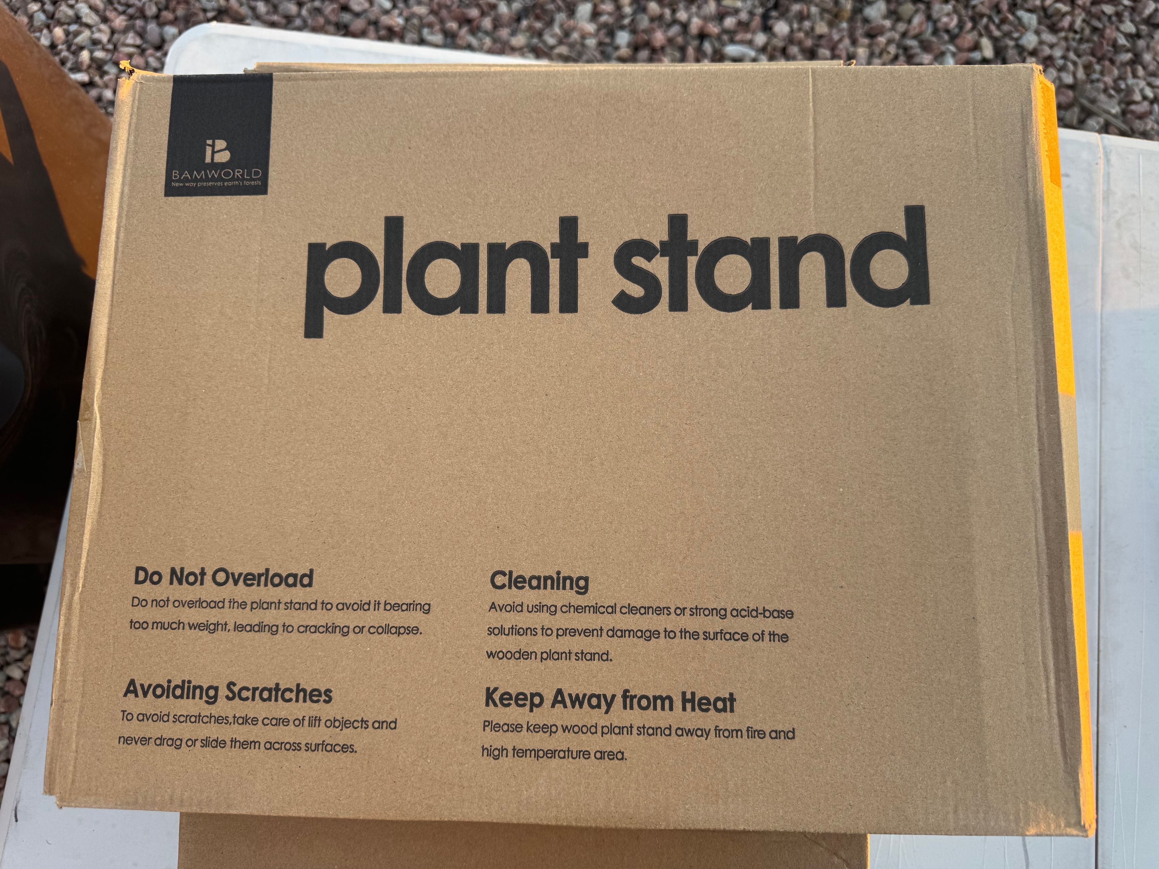 Bamworld Wooden Plant Stand