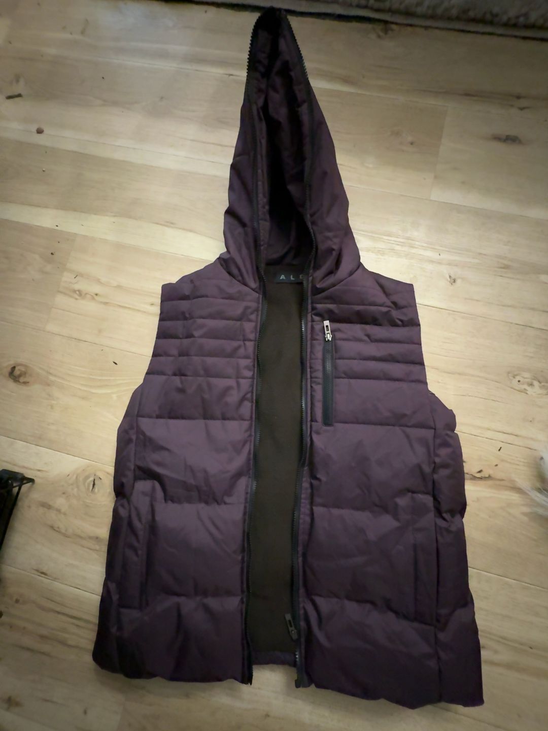 ALD Hoodie Puffer Vest Purple