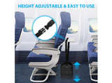 Airplane Footrest 2-Pack Premium Airplane Travel Foot Hammock For Travel Black - Image 3