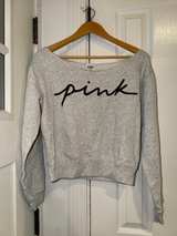 Victoria's Secret Pink Everyday Lounge Off-The-Shoulder Sweatshirt Medium - Image 2