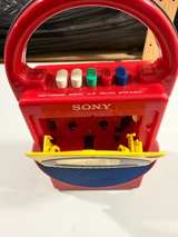 Sony My First Sony Cassette Player Vintage Kids Red Yellow Blue For Parts/Repair - Image 5