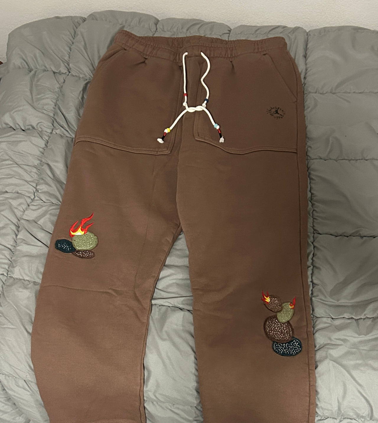 Jordan x Travis Scott Fleece Pants Archaeo Brown