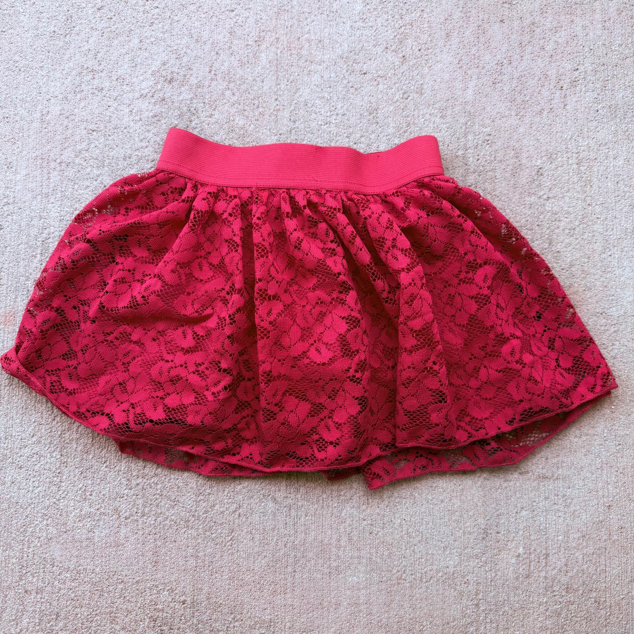 Disney Skirt Skort Girls Size 3T Lace Red Shorts 