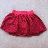 Disney Skirt Skort Girls Size 3T Lace Red Shorts  - Image 1