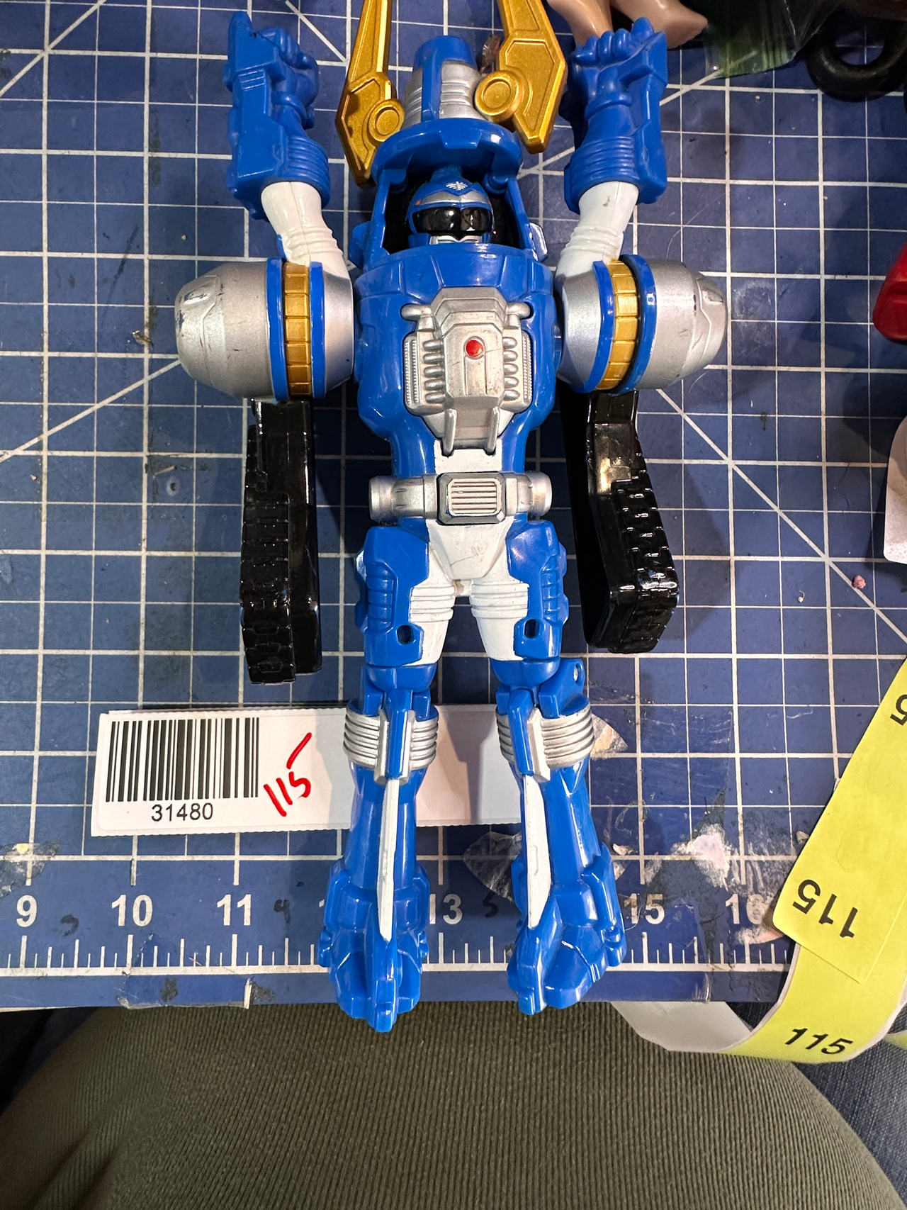 Power Rangers Wild Force Blue Savage Cycle Ranger Action Figure 115