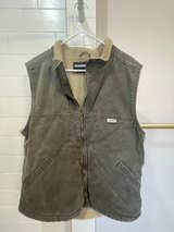 Wolverine Men's Sherpa Lined Vest-with some stains. - Image 1