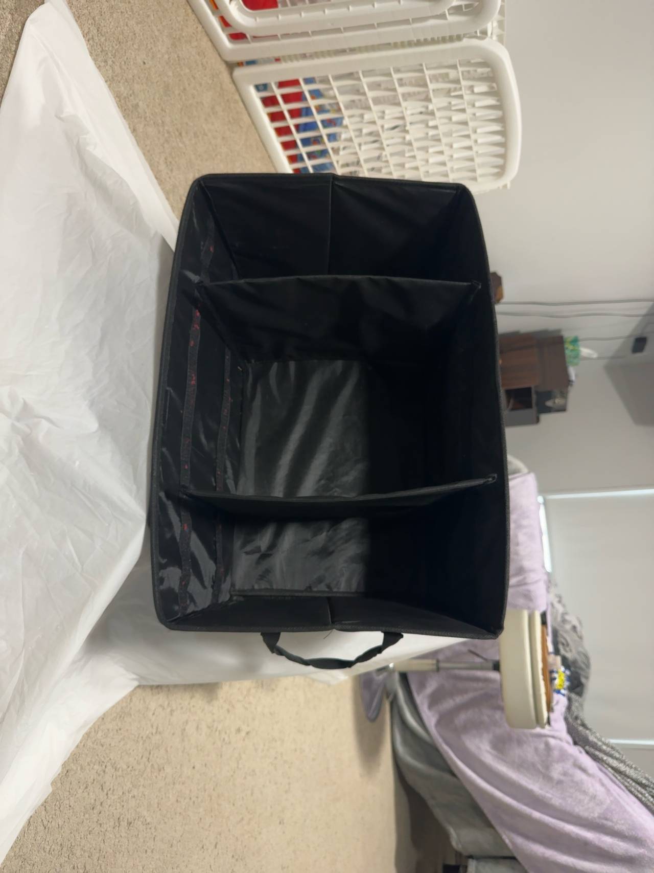 Model Y Under Storage Collapsible Car Trunk Organizer Black
