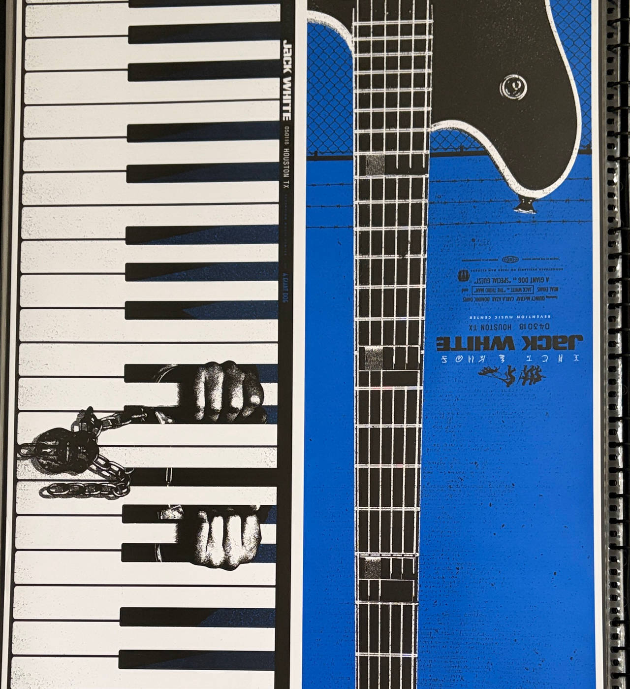 Jack White Houston 2018 Concert Poster
