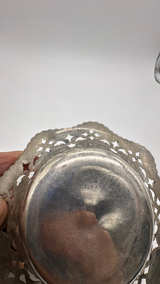 Vintage Sterling Silver Trinket Dish Monogramed  - Image 3