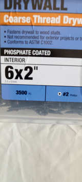 Unopened Hillman Fas-n-Tite 6 x 2-in Coarse Thread Drywall Screws (3500-Count) - Image 1