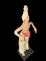 Vintage Handcrafted Indian Folk Art Cloth Dolls - Musician & Dancer Pair - Image 8