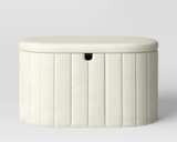 Target Room Essentials Folding Double Storage Bench Cream - Image 1