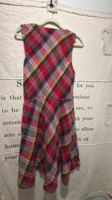 Lauren Ralph Lauren Plaid Crinkle Cotton Sleeveless Dress - Image 3