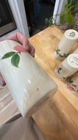 6 Antique Franciscan Desert Rose Ceramic Tumblers - Image 3