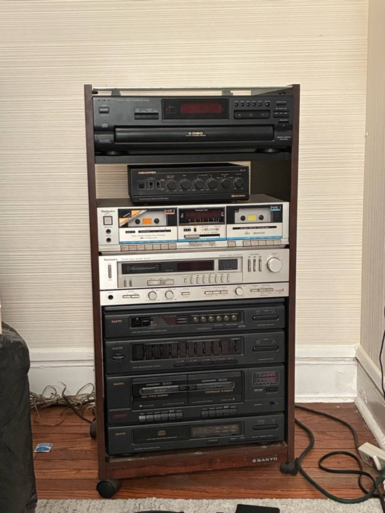 Pioneer Vintage Stereo System Component Cabinet