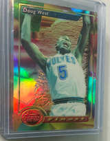 1993-94 Topps Finest Doug West Refractor #114 - Image 1
