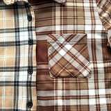 rue21 Split Plaid Flannel Button Down Shirt - Image 7