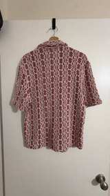 Zara Geometric Pattern Knit Button-Up Shirt - Image 4
