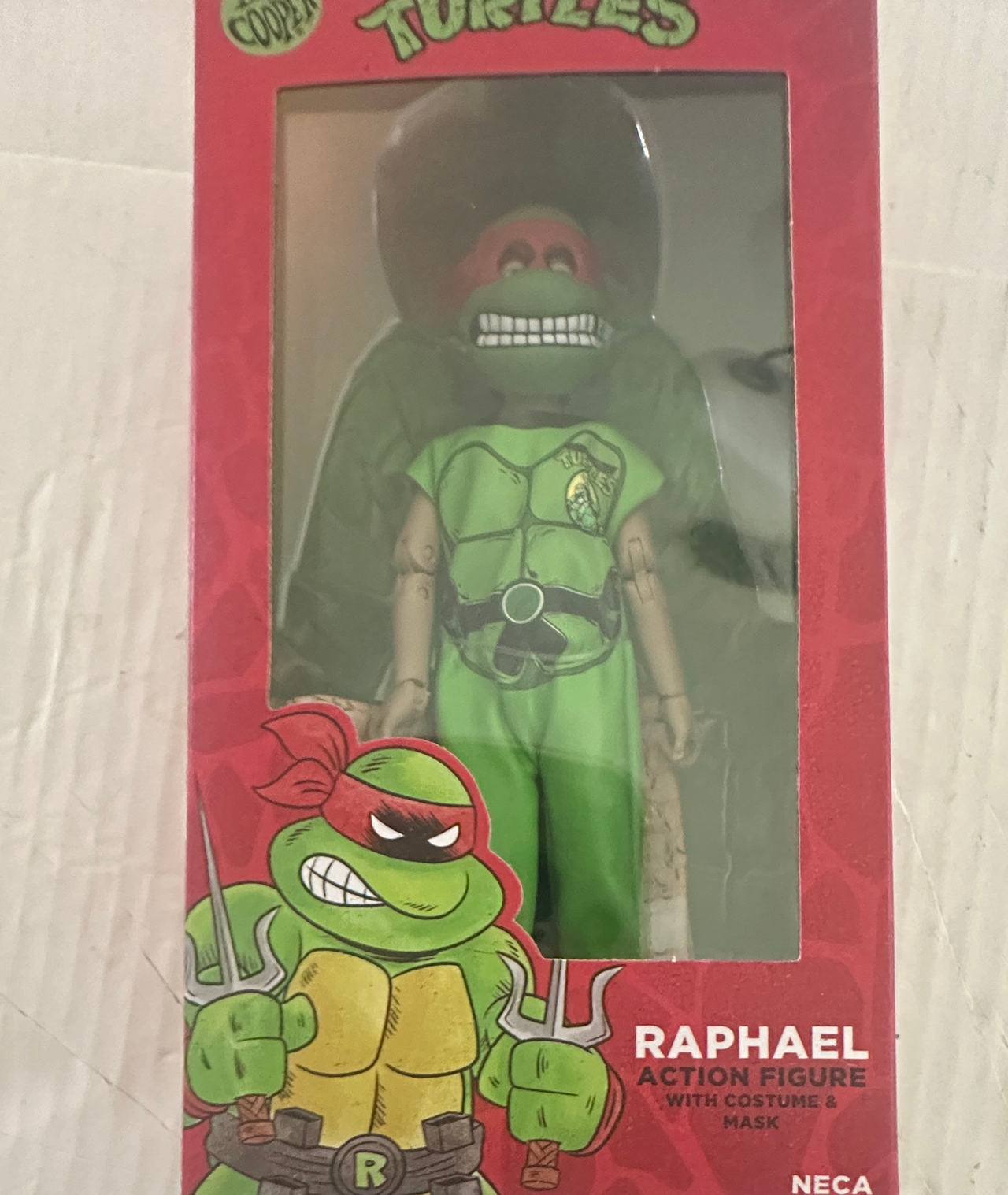 NECA Teenage Mutant Ninja Turtles Raphael Action Figure with Costume & Mask