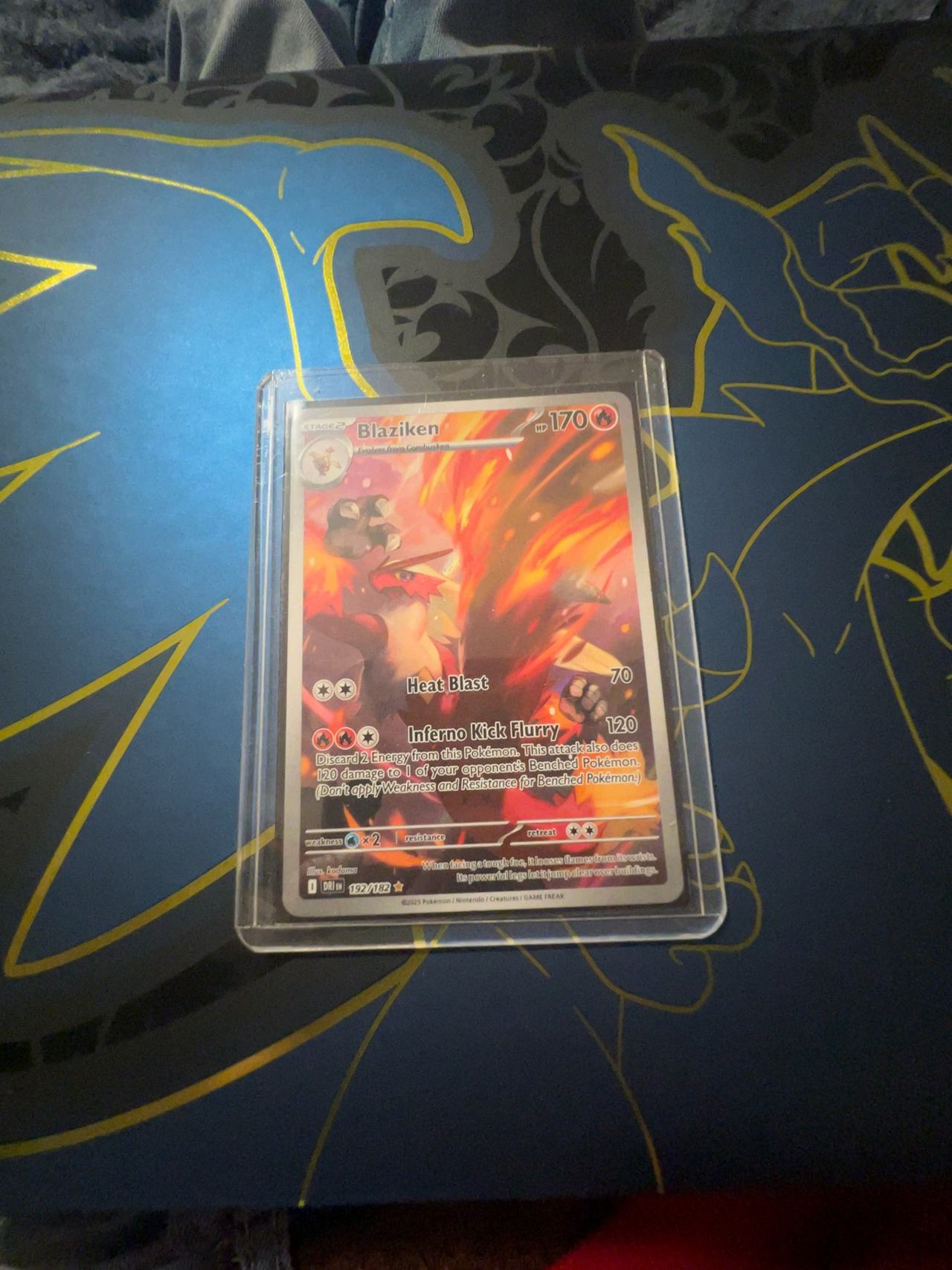 Pokemon Blaziken Destined Rivals #192 Illustration Card