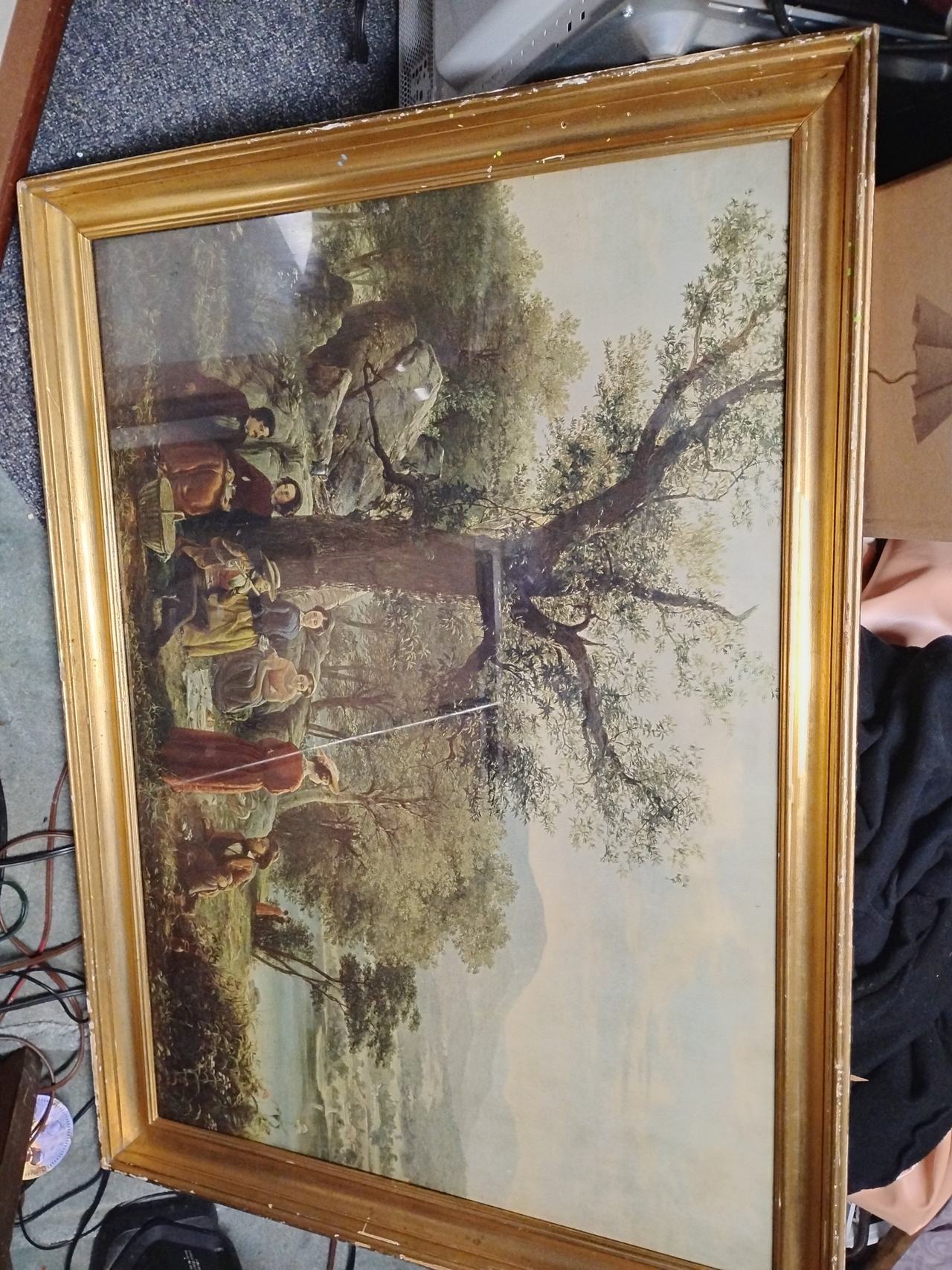 Thomas Cole 'The Picnic' Framed Art Print