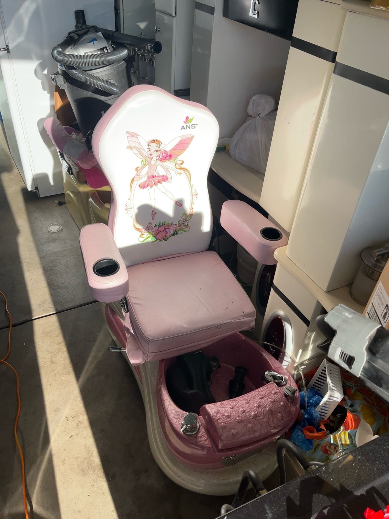Mayakoba Pink Kids Pedicure Spa Chair