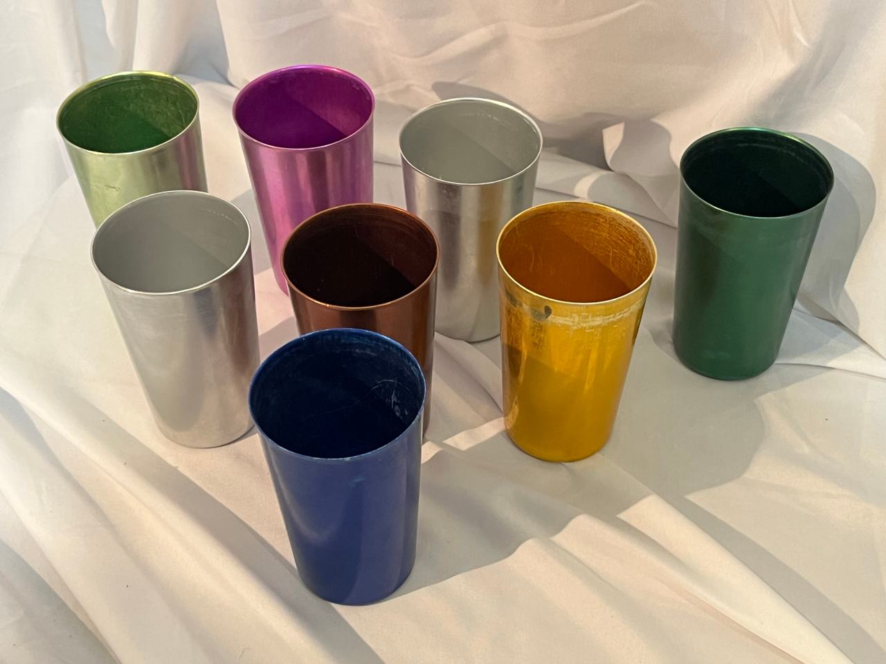 Vintage Anodized Aluminum Tumblers