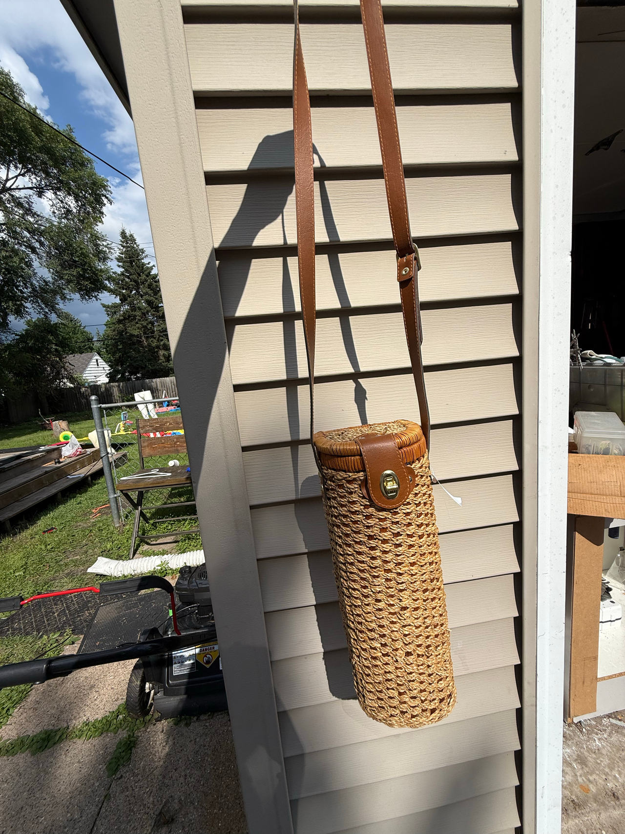 Wicker Wine Bottle Carrier