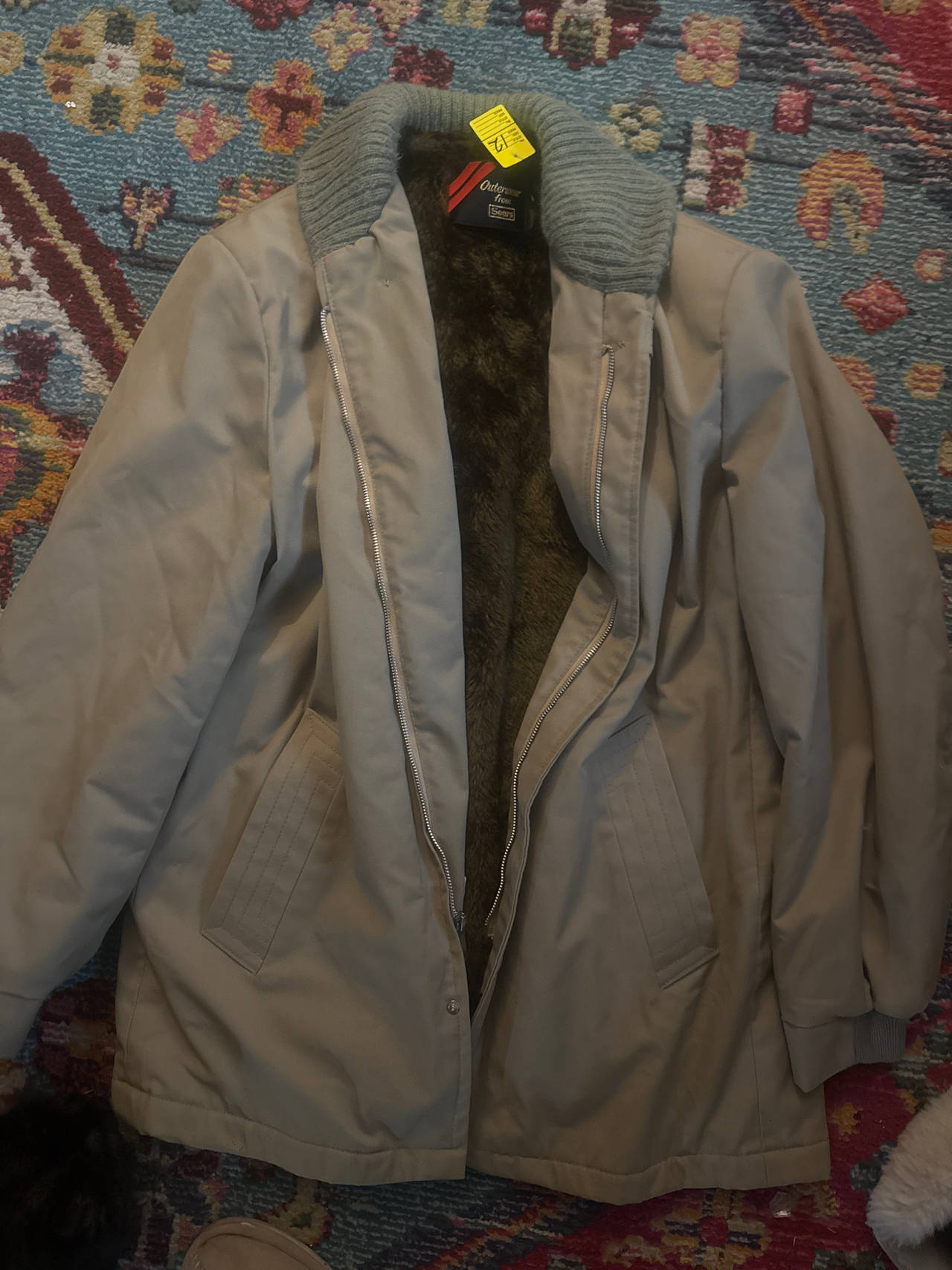 Oakbrook Sportswear Vintage Faux Fur Lined Jacket