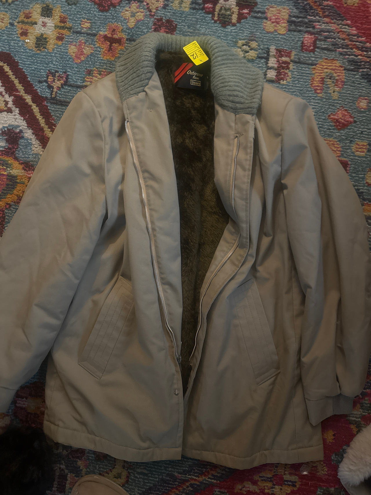 Oakbrook Sportswear Vintage Faux Fur Lined Jacket