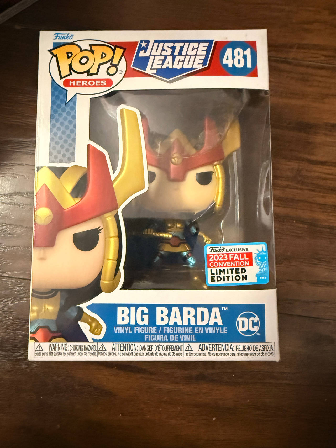 Funko Pop! Heroes Justice League Big Barda #481 2023 Fall Convention Exclusive
