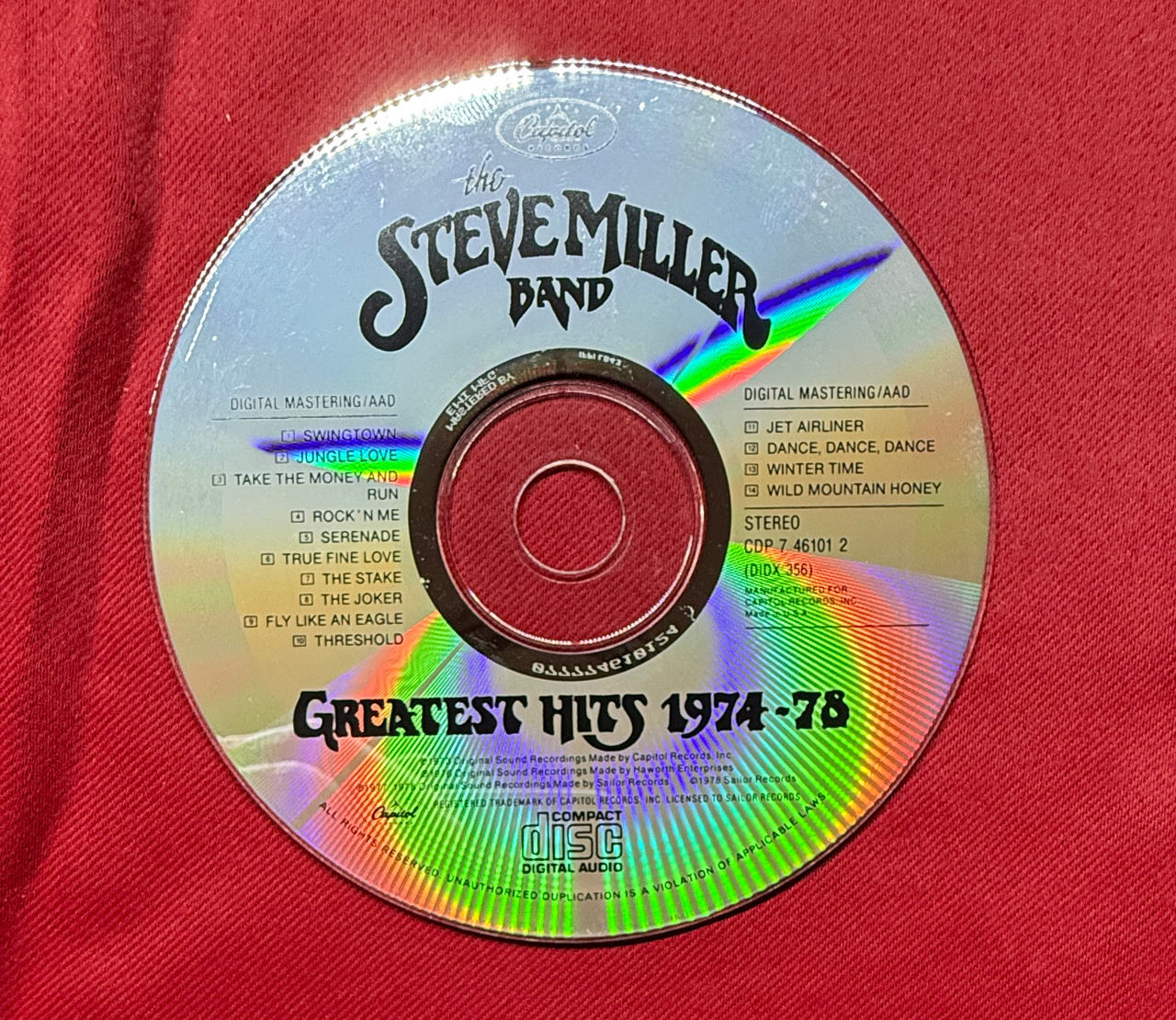 Steve Miller Band - Greatest Hits 1974-78 CD
