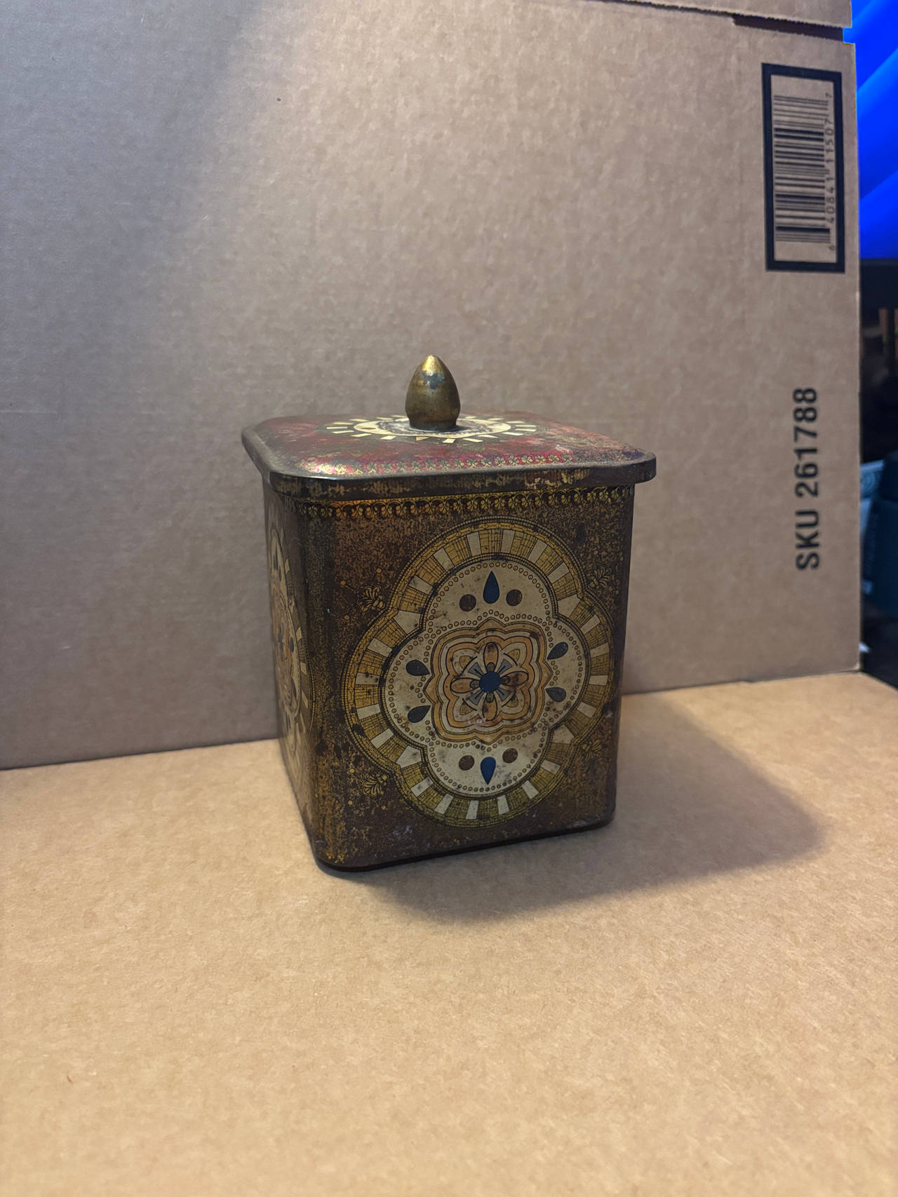 Vintage Decorative Tin Box