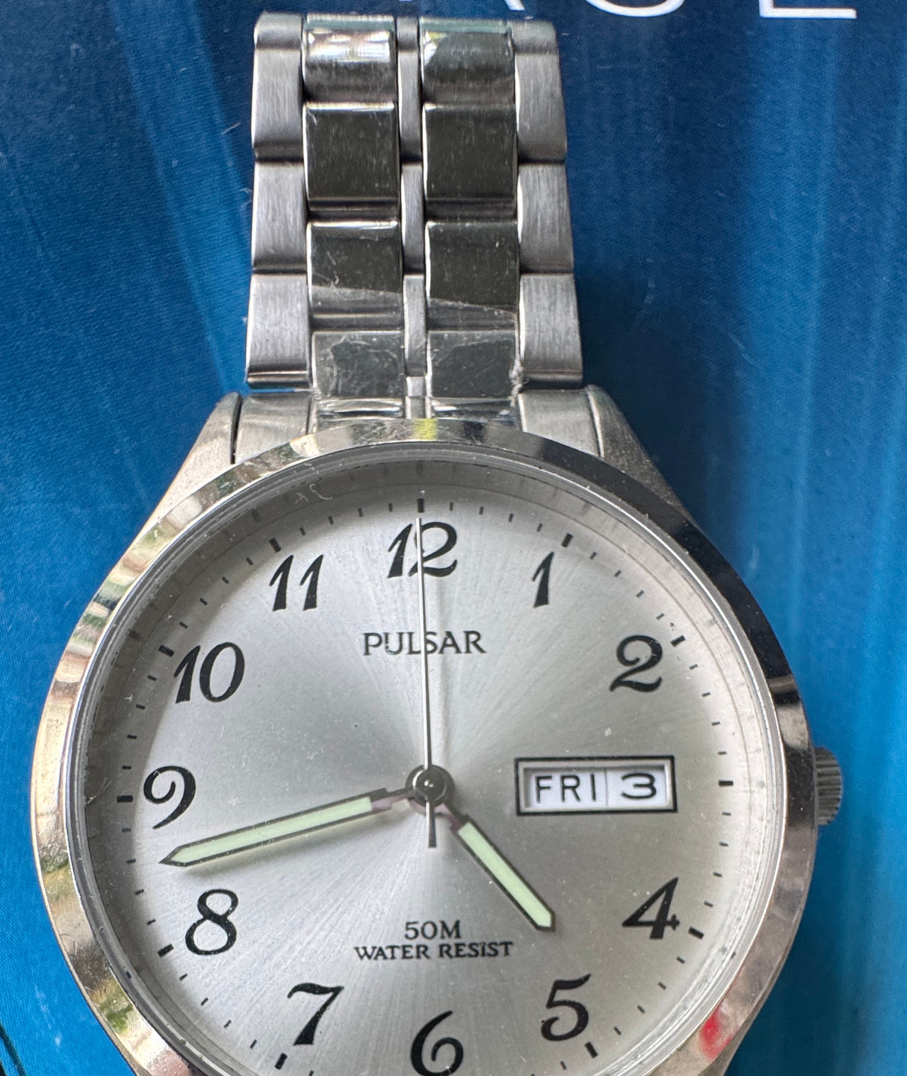 Pulsar Men's Stainless Steel Day/Date Watch