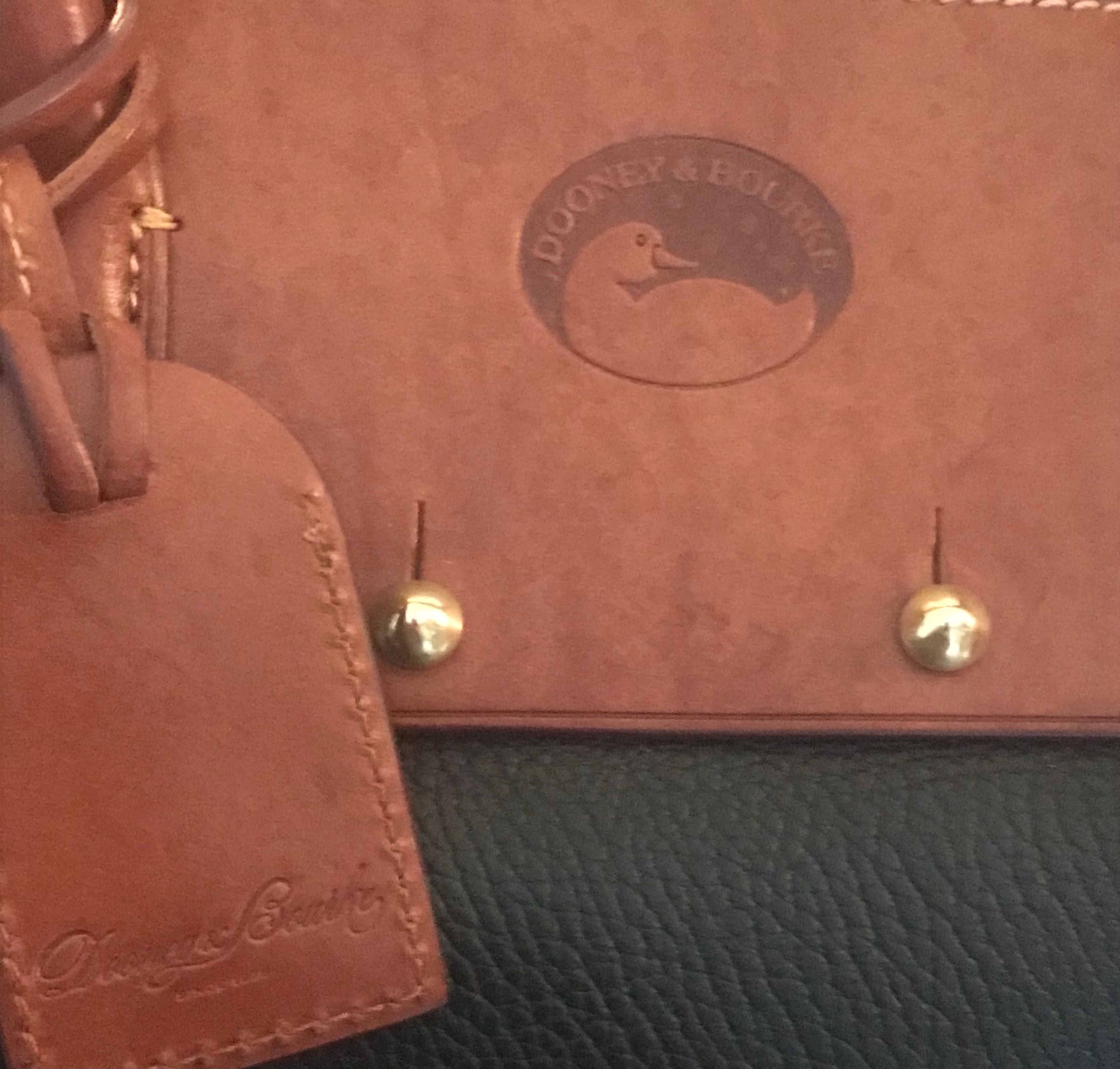 New Dooney & Bourke Wilson Pebbled Leather Satchel Handbag - Image 5