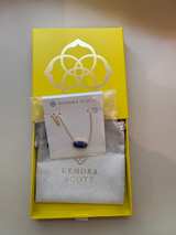 Kendra Scott Elisa Pendant Necklace in Cobalt Blue/Gold - Image 4