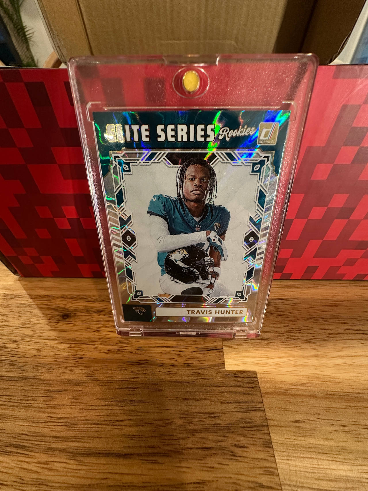 Travis Hunter 2023 Donruss Elite Series Rookies Teal Shimmer Card