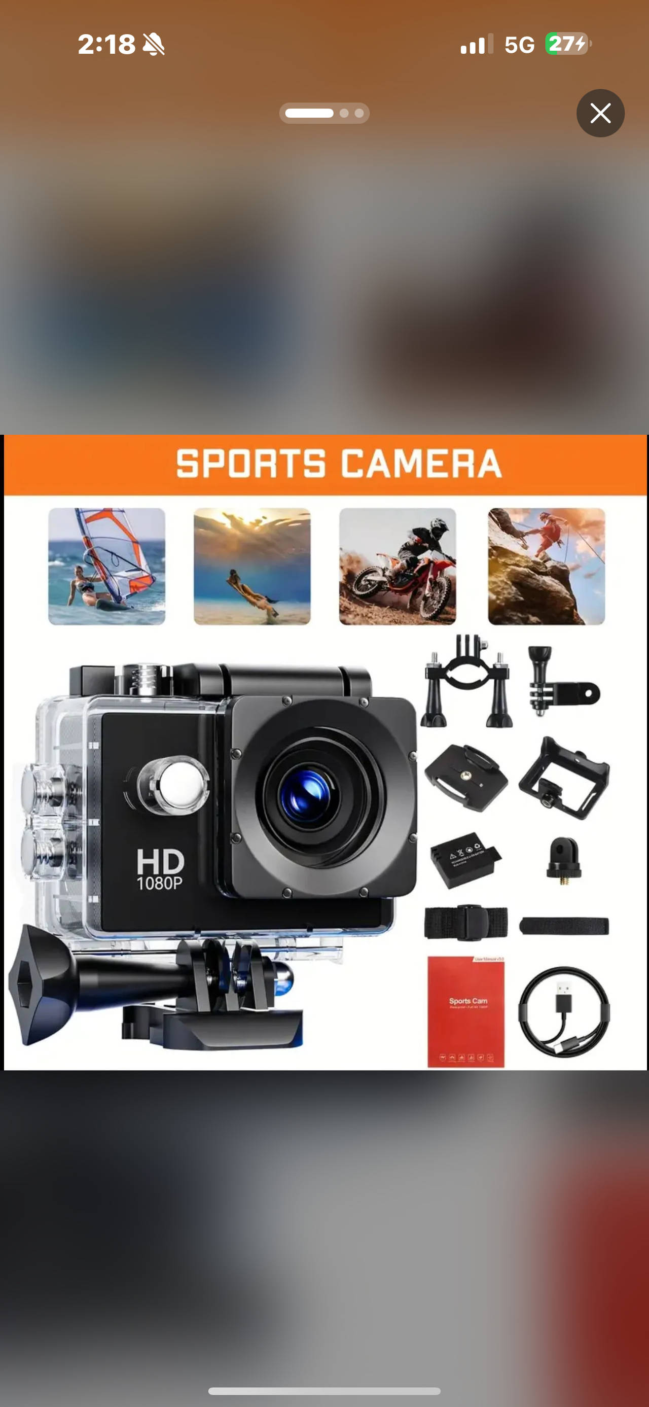 HD 1080P Sports Action Camera