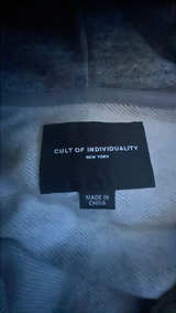 Cult of Individuality Zip Hoodie Heather Grey - Image 1