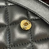Chanel Classic Medium Double Flap Bag Black Lambskin Gold Hardware - Image 8