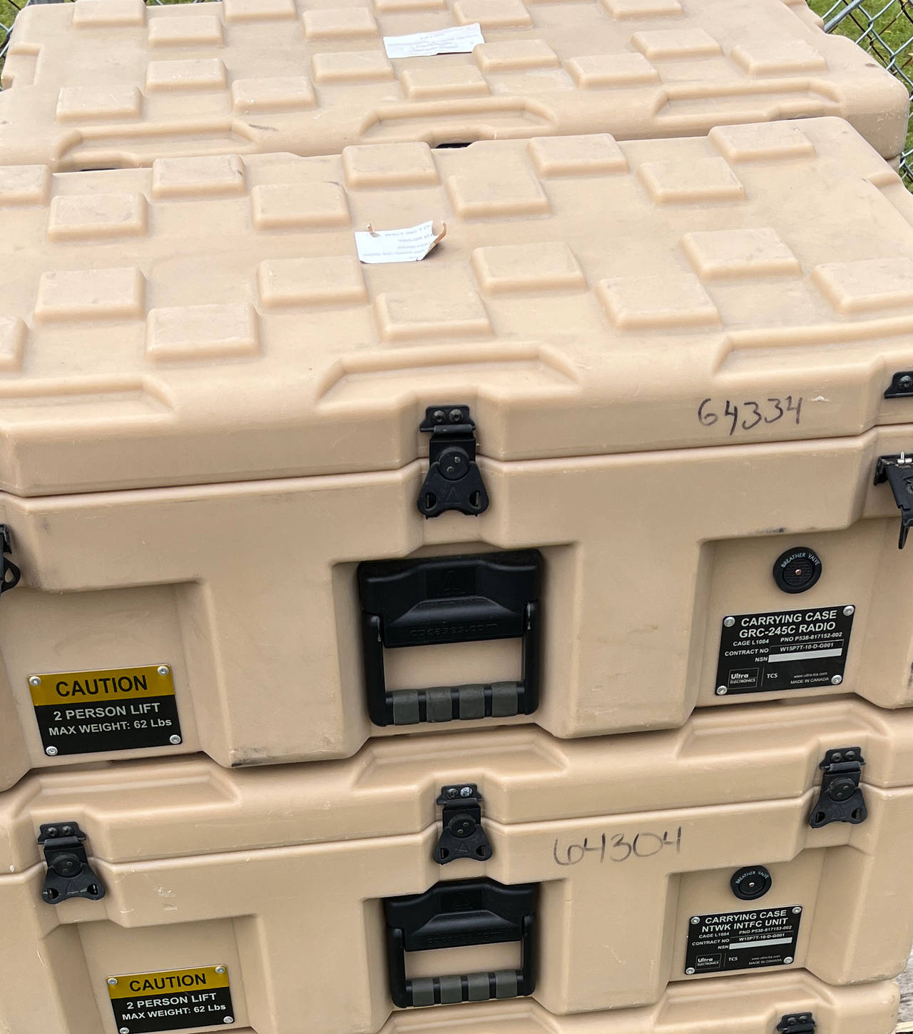 Military Surplus Hardigg Radio Carrying Case