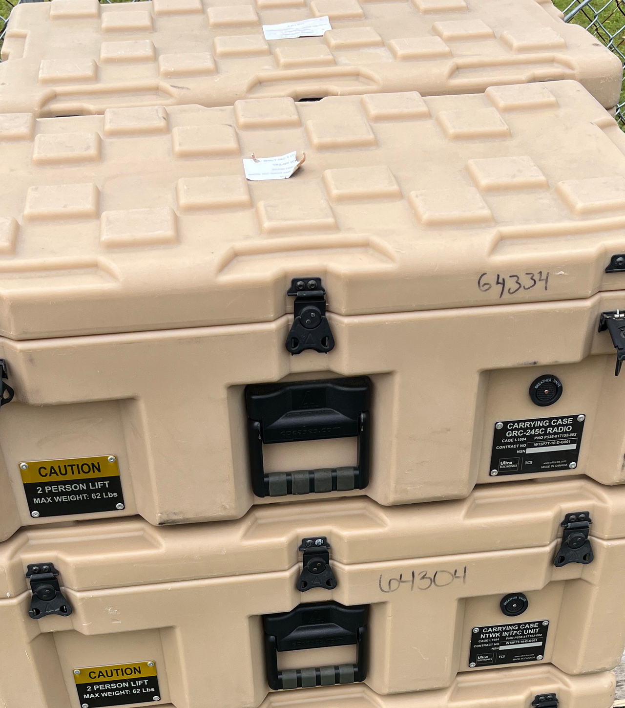 Military Surplus Hardigg Radio Carrying Case