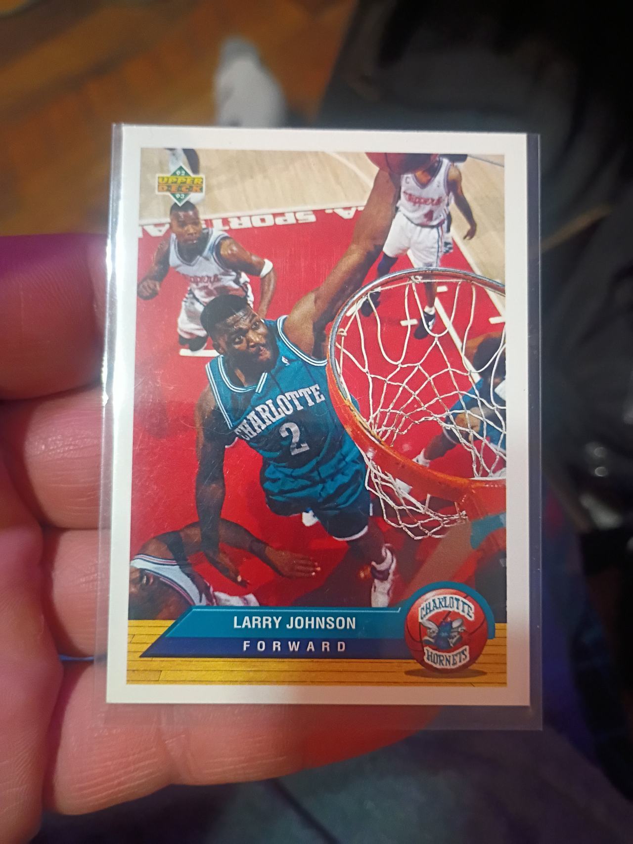 1992-93 Upper Deck Larry Johnson #2 Basketball Card
